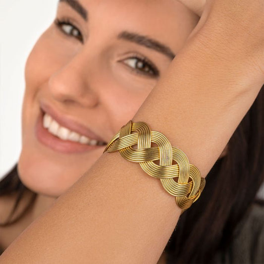 PULSERA DE TEXTURA TRENZADA