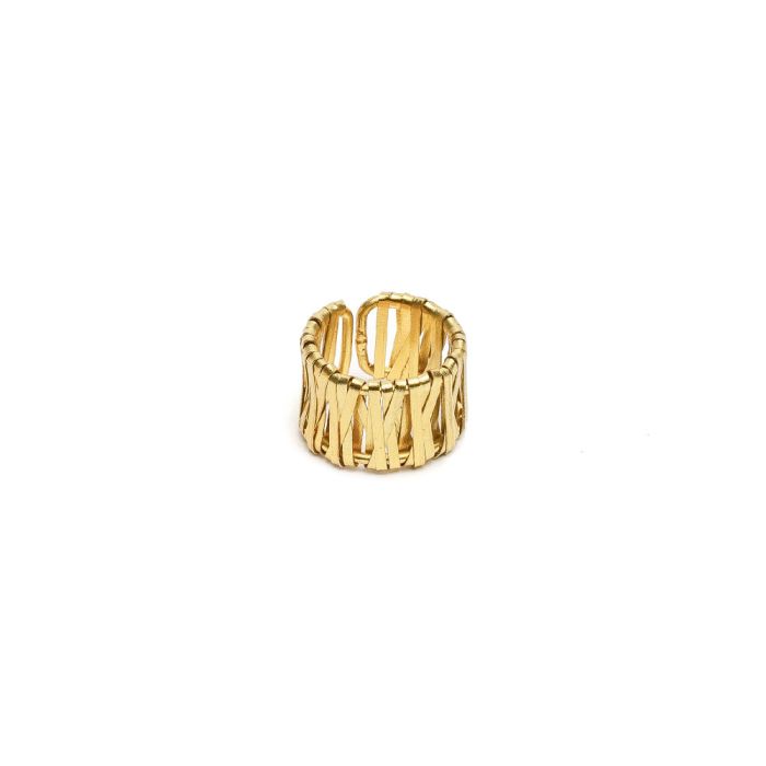ANILLO TIPO BANDA CON EFECTO CINTA