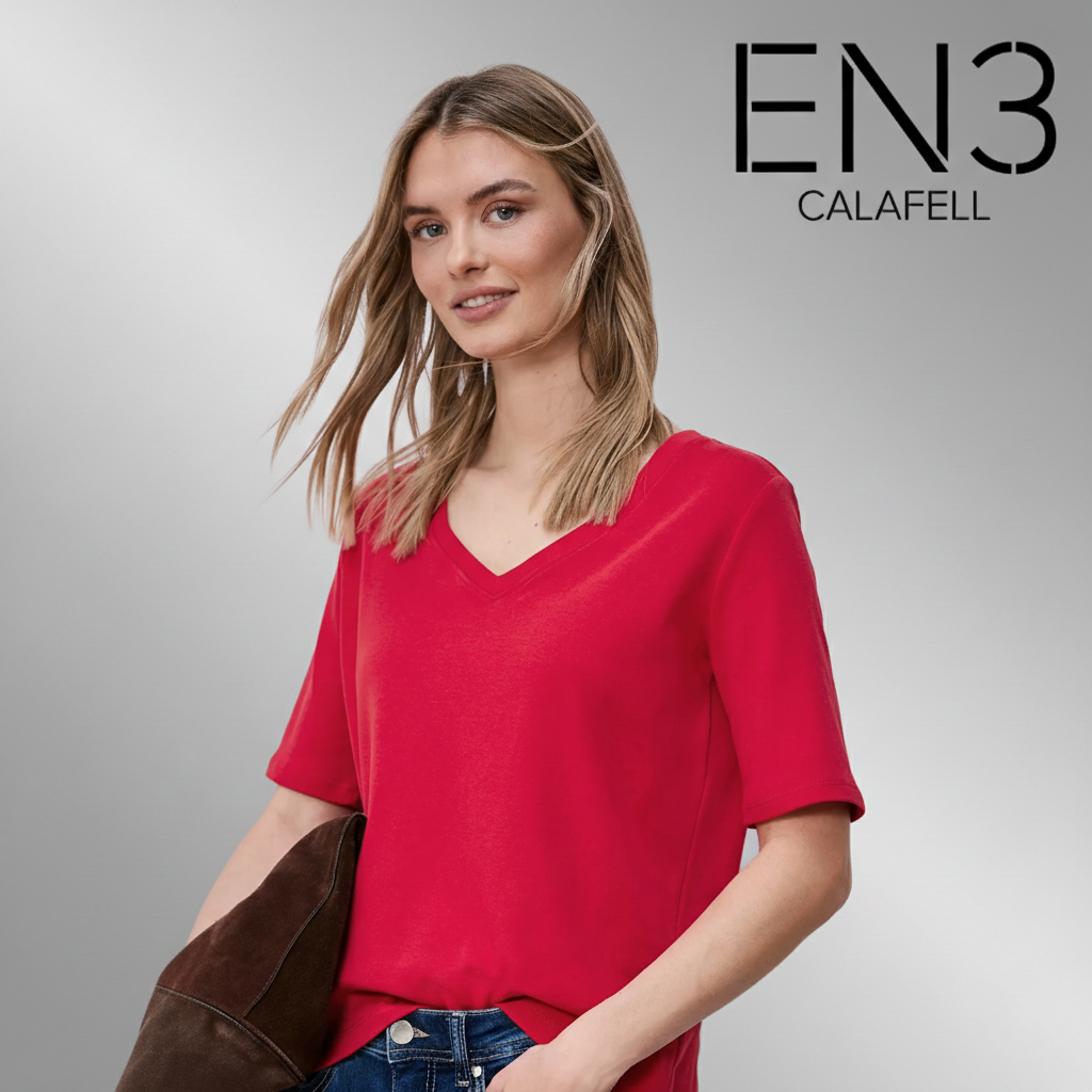 EN3CALAFELL CAMISETA BASICA  ROJA STREET ONE