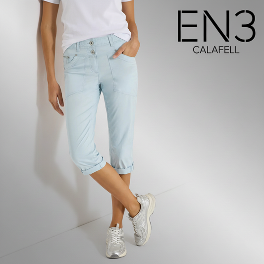 CECIL PANTALON PIRATA CELESTE