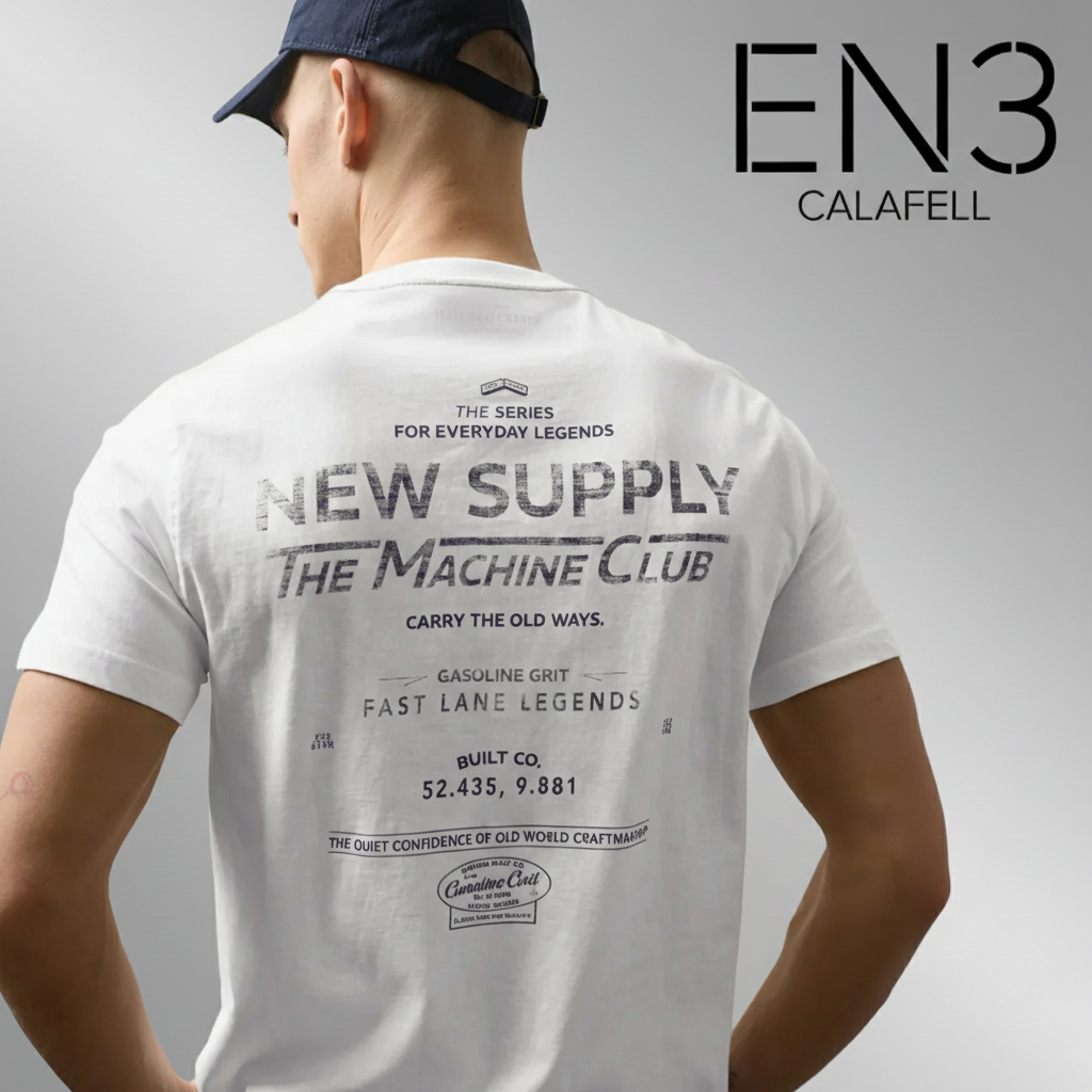 EN3CALAFELL CAMISETA CON PRINT EN LA ESPALDA