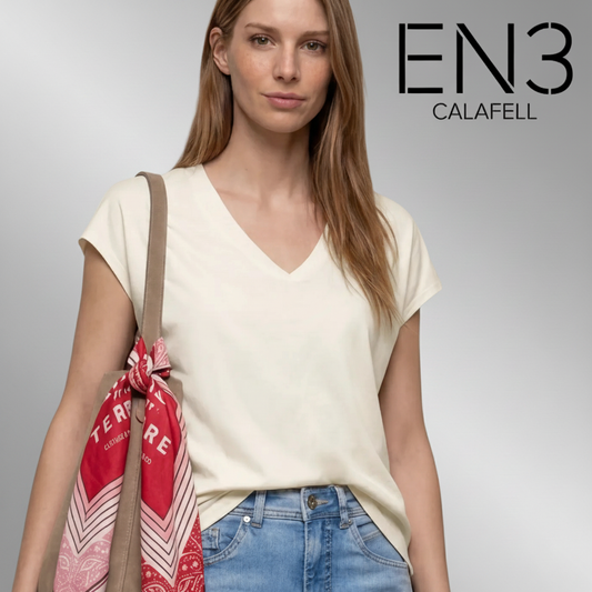 STREET ONE CAMISETA BASICA CUELLO EN V