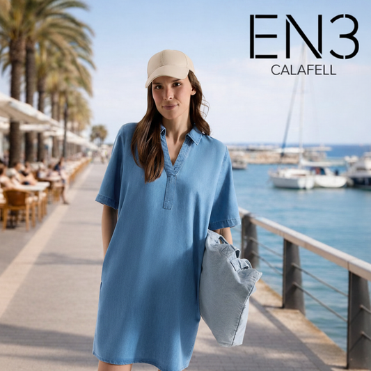 CECIL VESTIDO LYOCELL CUELLO PICO