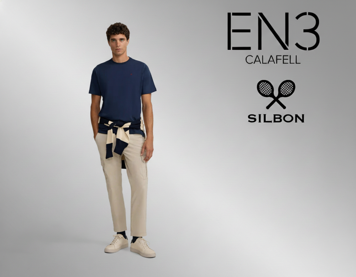 EN3CALAFELL CAMISETA SILBON LOGO BORDADO