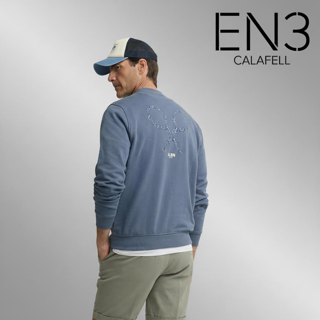SILBON SUDADERA LOGO RAQUETAS ETNICA
