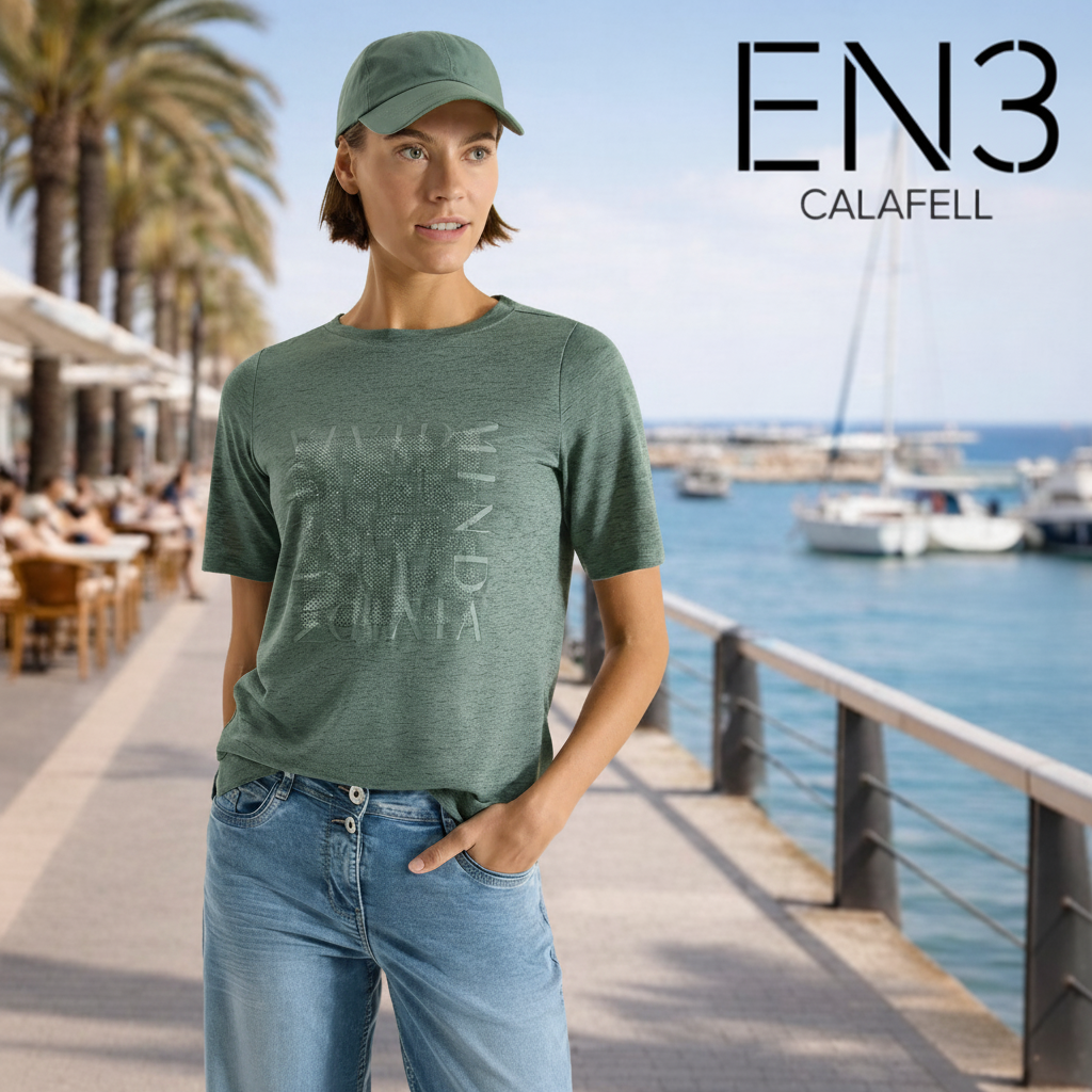 CECIL CAMISETA DE PUNTO ASPECTO LINO