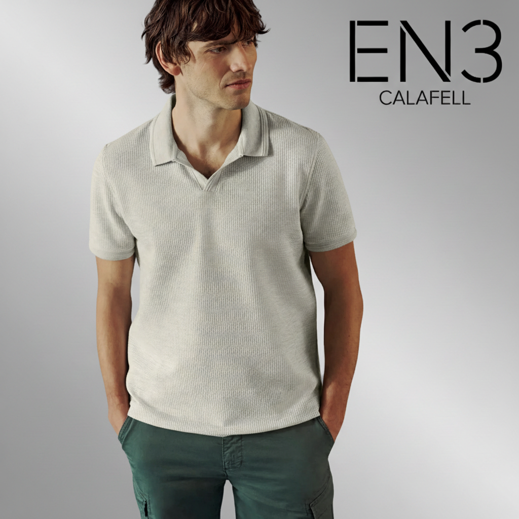 EN3CALAFELL POLO DE PUNTO CUELLO PICO STREET ONE