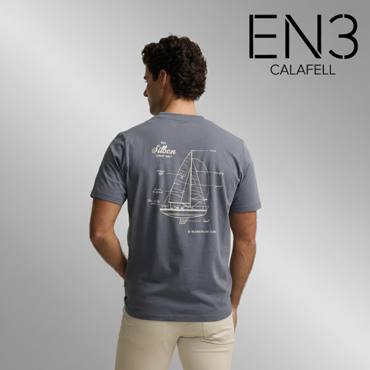 SILBON CAMISETA DE ALGODON CON PRINT EN ESPALDA