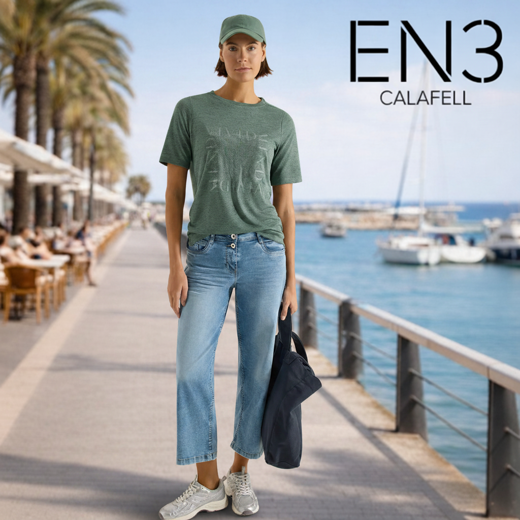 CECIL CAMISETA DE PUNTO ASPECTO LINO