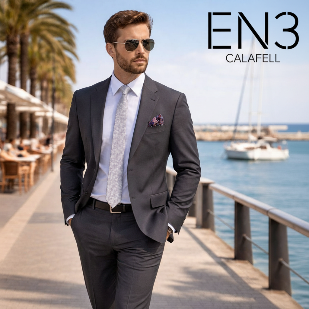 EN3CALAFELL TRAJE AZUL MARINO SEMI SLIM FIT