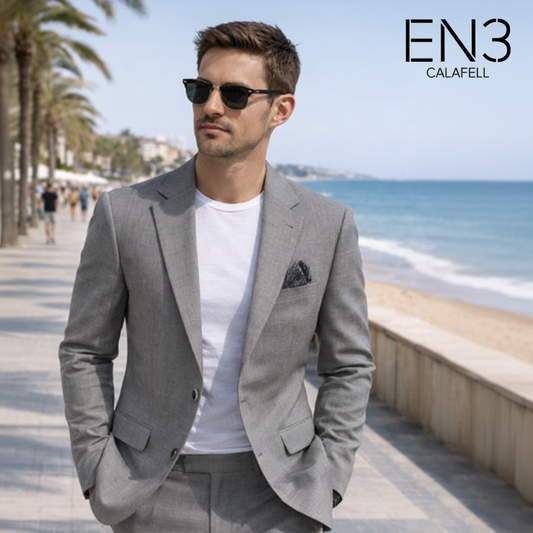 EN3CALAFELL TRAJE GRIS SEMI SLIM FIT
