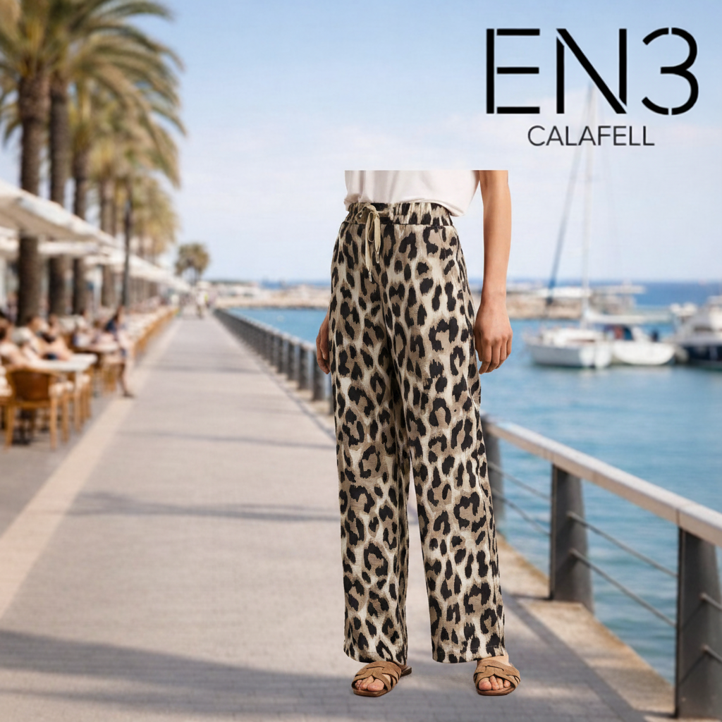 STREET ONE PANTALONES HOLGADOS ESTAMPADO ANIMAL PRINT
