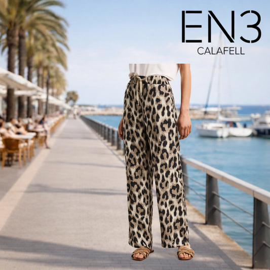 STREET ONE PANTALONES HOLGADOS ESTAMPADO ANIMAL PRINT