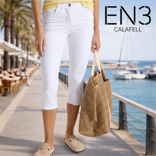CECIL PANTALON PIRATA BLANCO