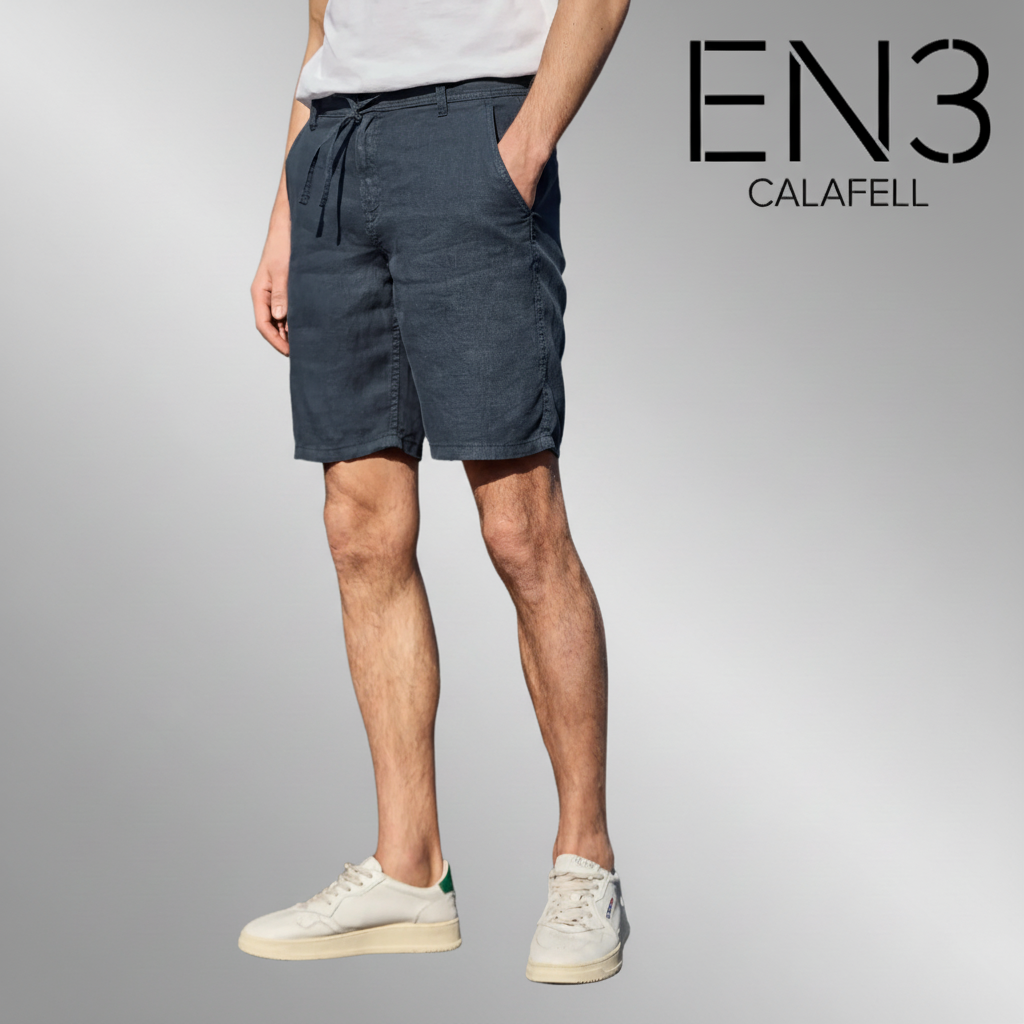 STREET ONE BERMUDA LINO AZUL MARINO