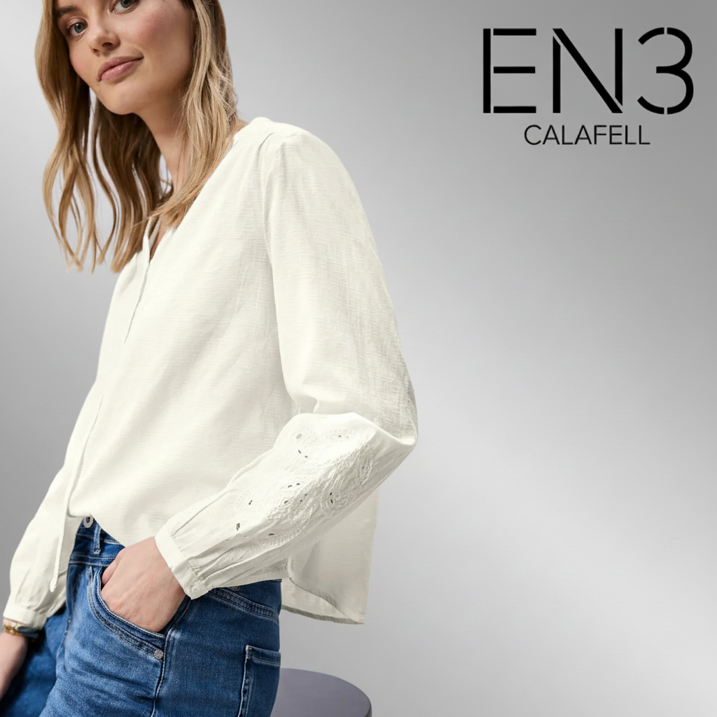 STREET ONE BLUSA BLANCA DE ALGODON