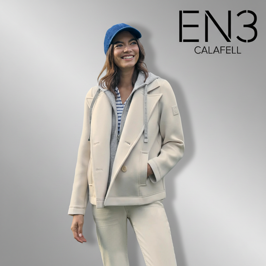 EN3CALAFELL CHAQUETA GABARDINA CON CAPUCHA EXTRAIBLE CECIL