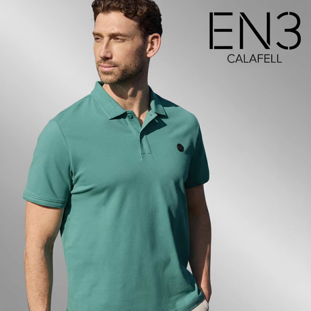 STREET ONE POLO BASICO VERDE ALGODON