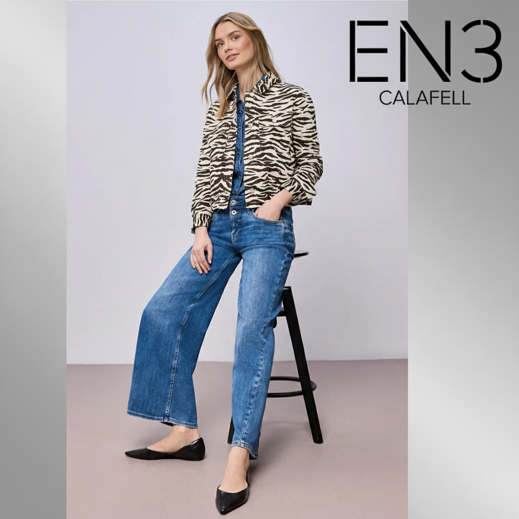 STREET ONE CHAQUETA TEJANA ANIMAL PRINT