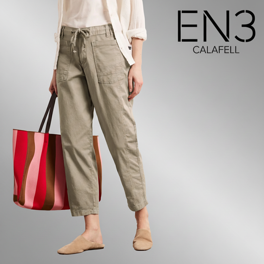 STREET ONE PANTALONES DE TELA VERDE