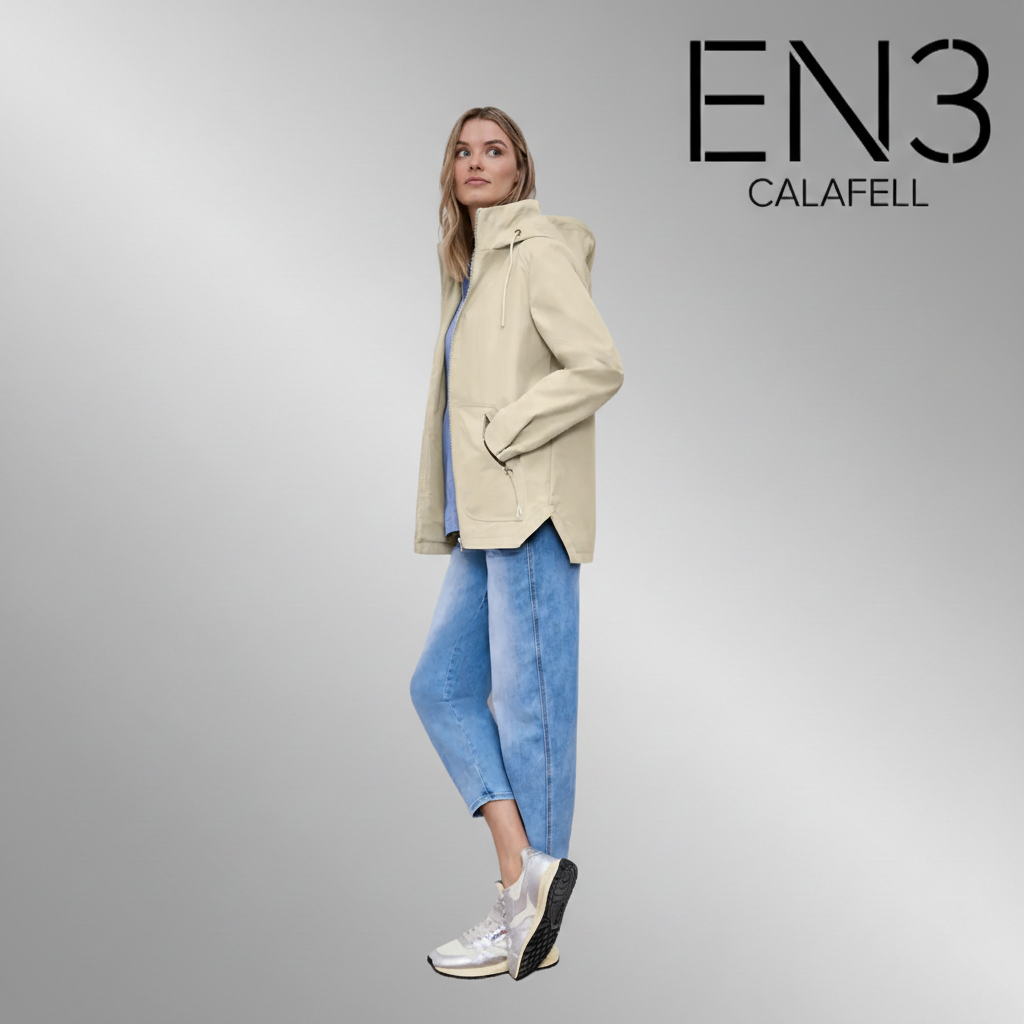 EN3CALAFELL PARKA LARGA BEIGE STREET ONE