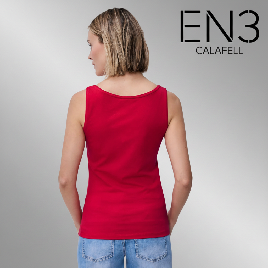 EN3CALAFELL CAMISETA BASICA TIRANTES ROJA STREET ONE