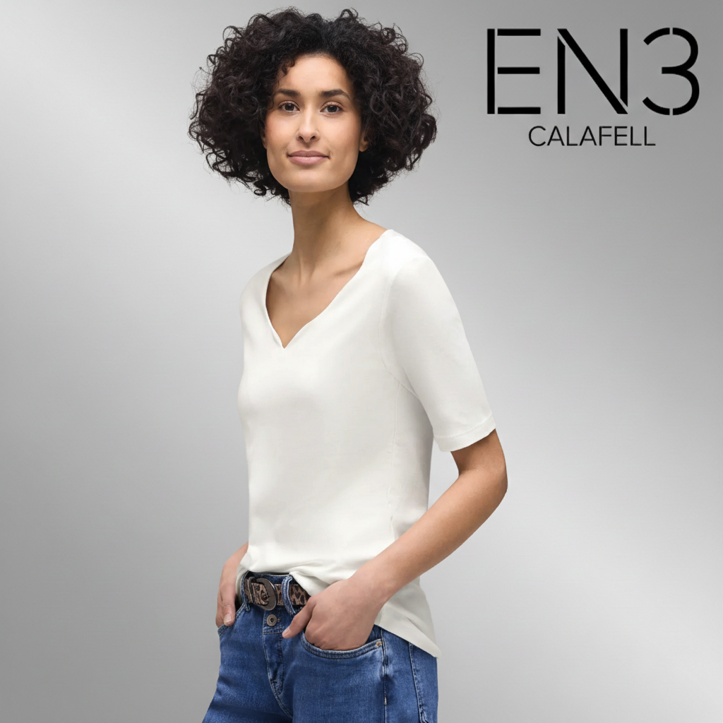 EN3CALAFELL CAMISETA BASICA  ESCOTE CORAZON STREET ONE