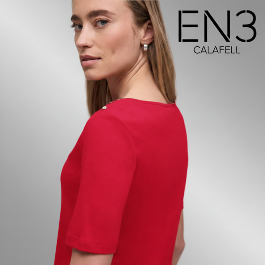 EN3CALAFELL CAMISETA BASICA CUELLO BARCO STREET ONE