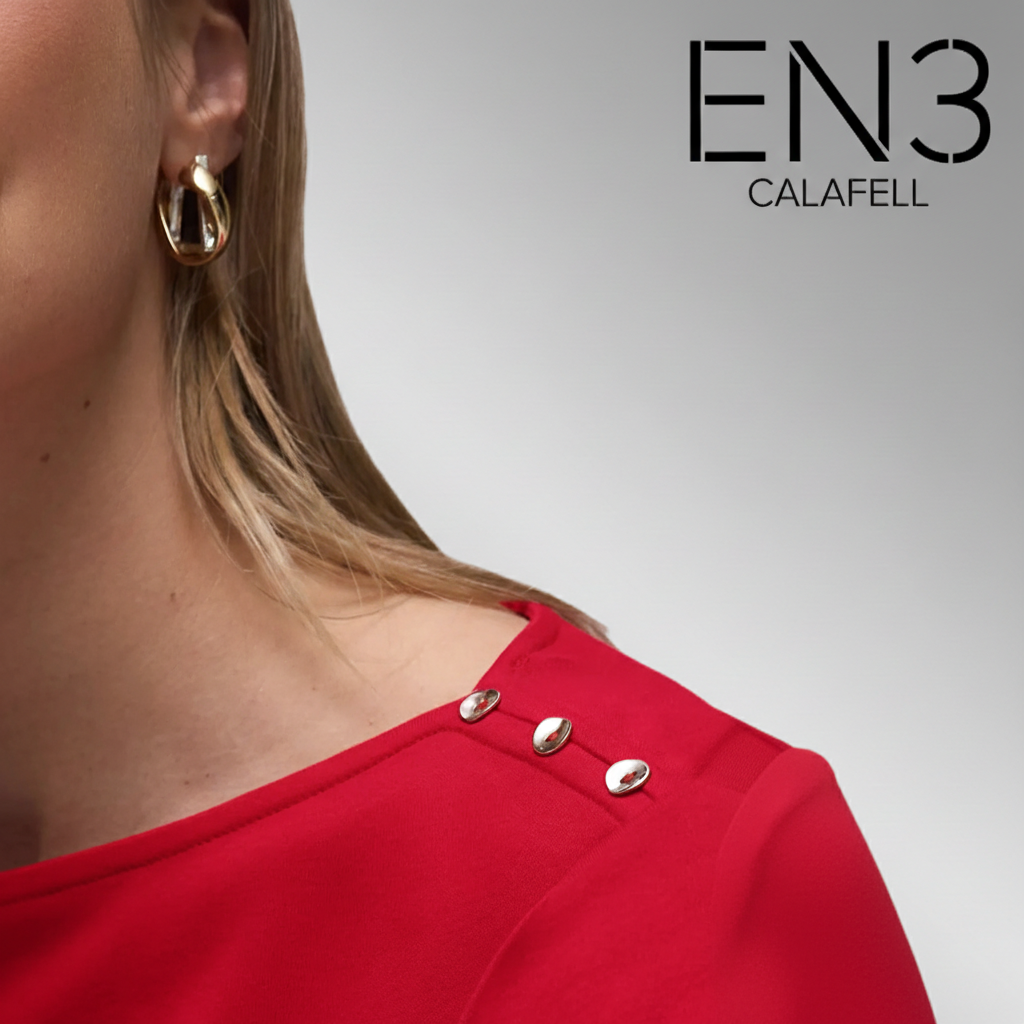 EN3CALAFELL CAMISETA BASICA CUELLO BARCO STREET ONE