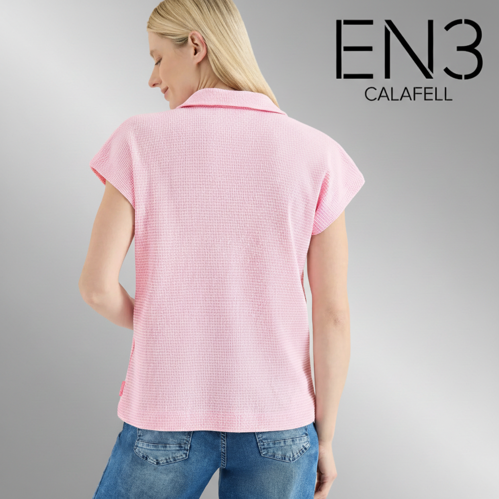 EN3CALAFELL POLO BICOLOR CUELLO PICO CECIL