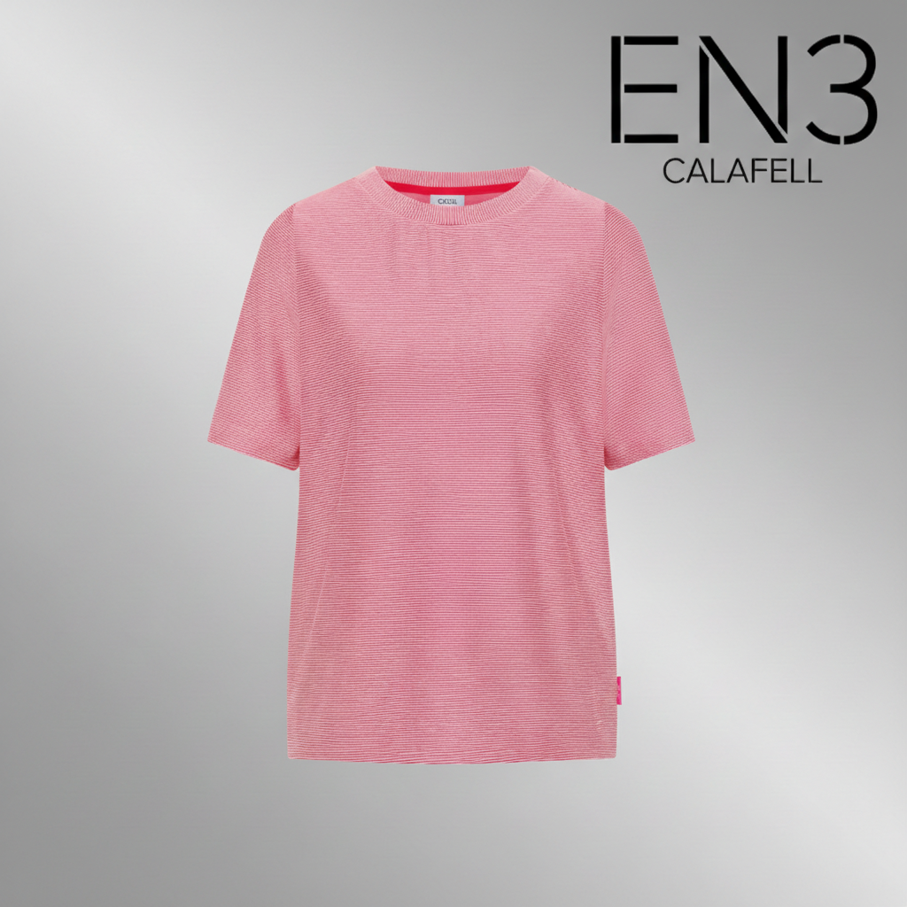 EN3CALAFELL CAMISETA RAYAS ROSA CECIL