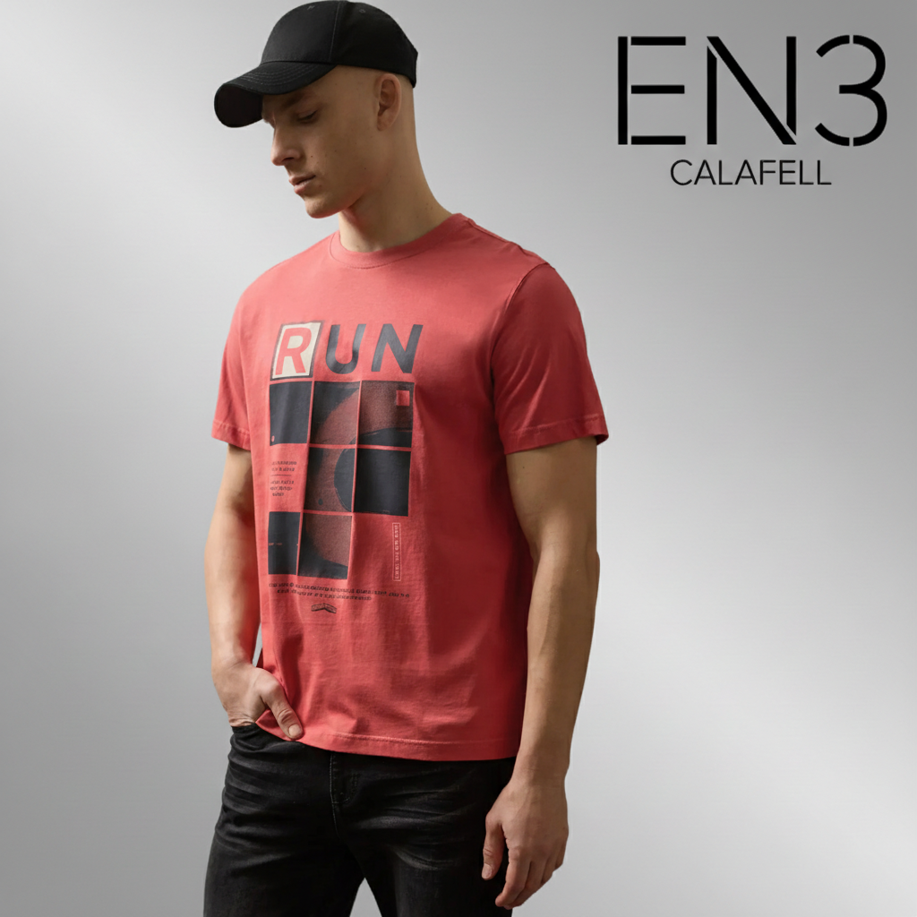 EN3CALAFELL CAMISETA CORAL CON PRINT STREET ONE