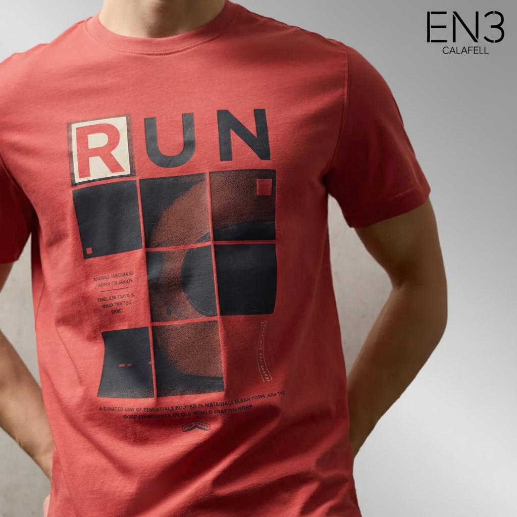 EN3CALAFELL CAMISETA CORAL CON PRINT STREET ONE