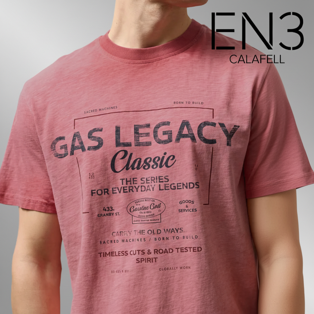 EN3CALAFELL CAMISETA CORAL EFECTO LAVADO