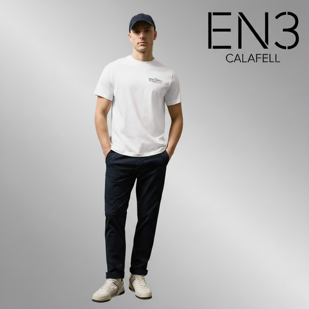 EN3CALAFELL CAMISETA CON PRINT EN LA ESPALDA