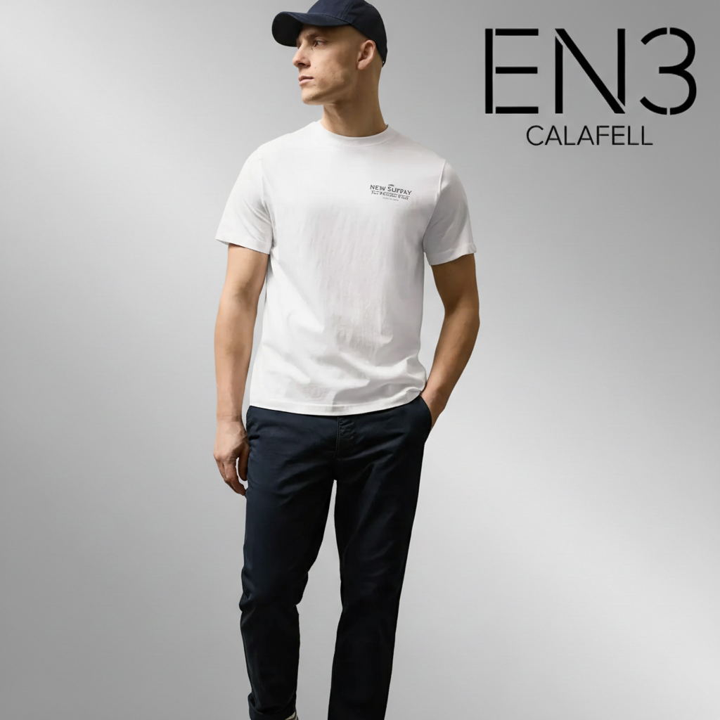 EN3CALAFELL CAMISETA CON PRINT EN LA ESPALDA