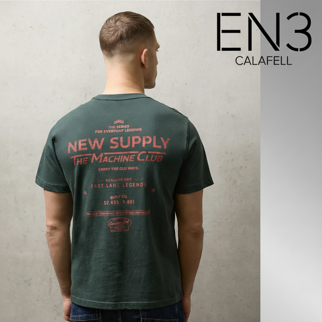 EN3CALAFELL CAMISETA CON PRINT EN LA ESPALDA