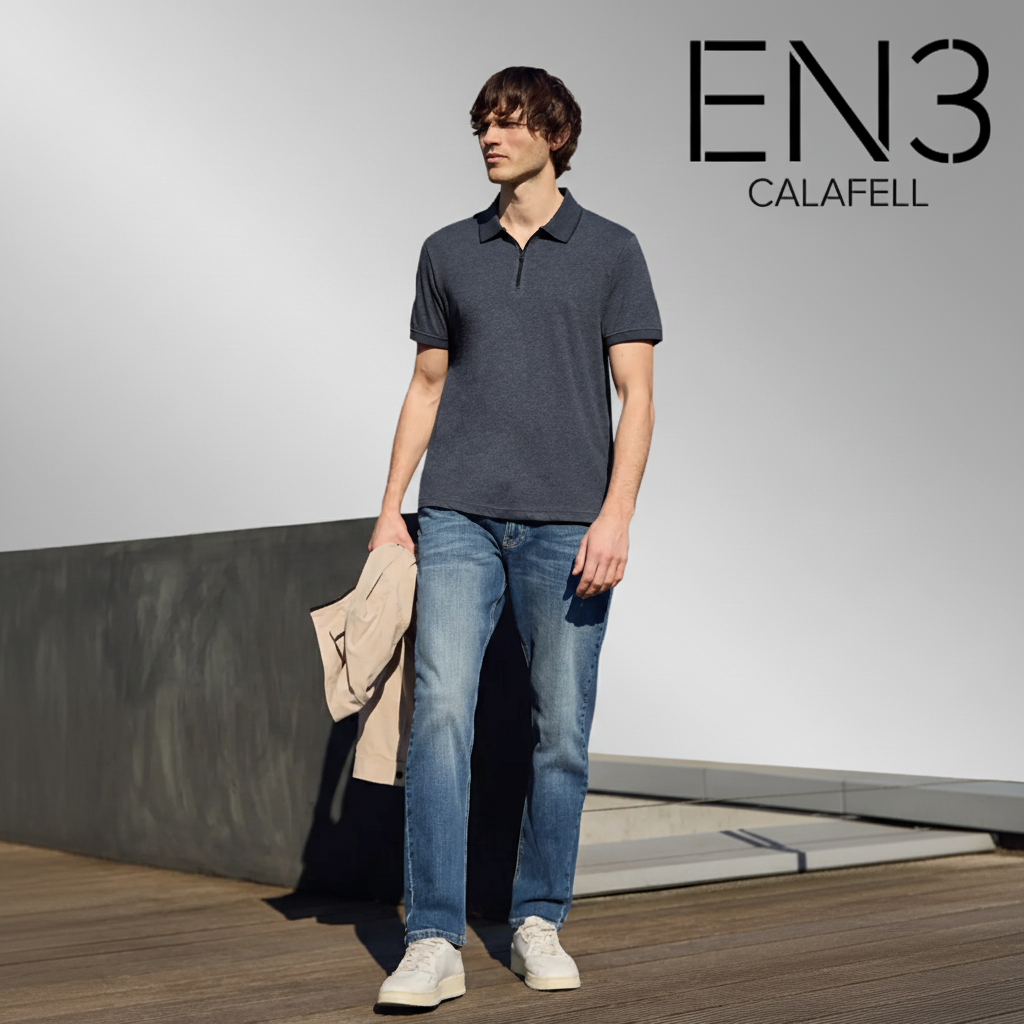 STREET ONE POLO BASICO MEDIA CREMALLERA