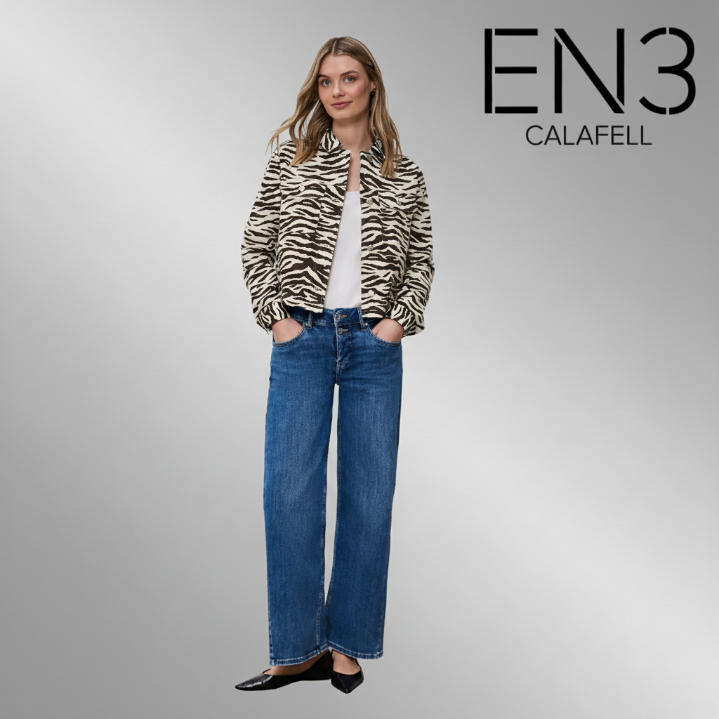 STREET ONE CHAQUETA TEJANA ANIMAL PRINT