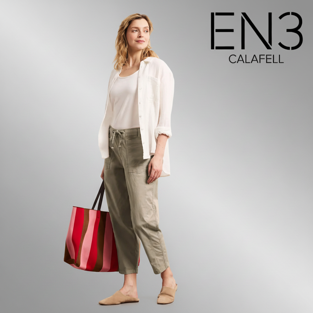 STREET ONE PANTALONES DE TELA VERDE