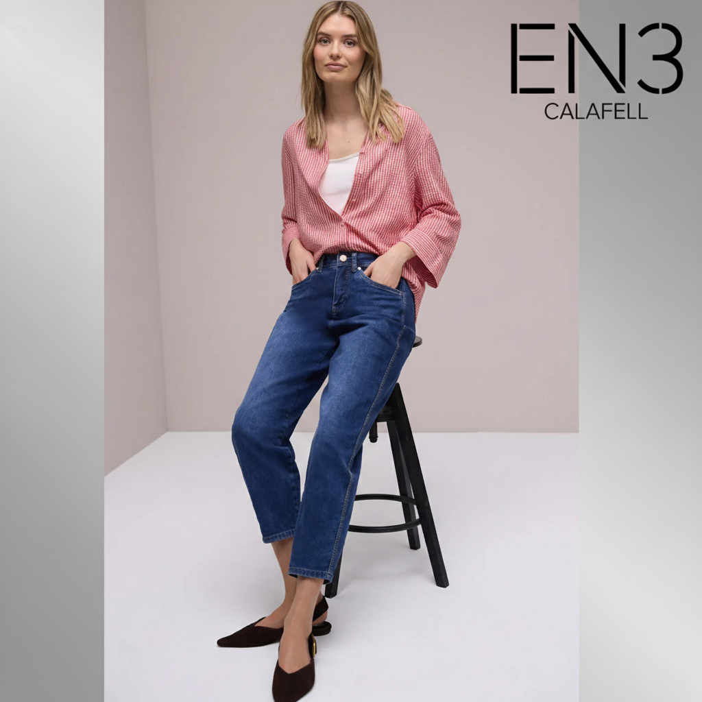 EN3CALAFELL BLUSA CAMISETA A RAYAS CORAL STREET ONE