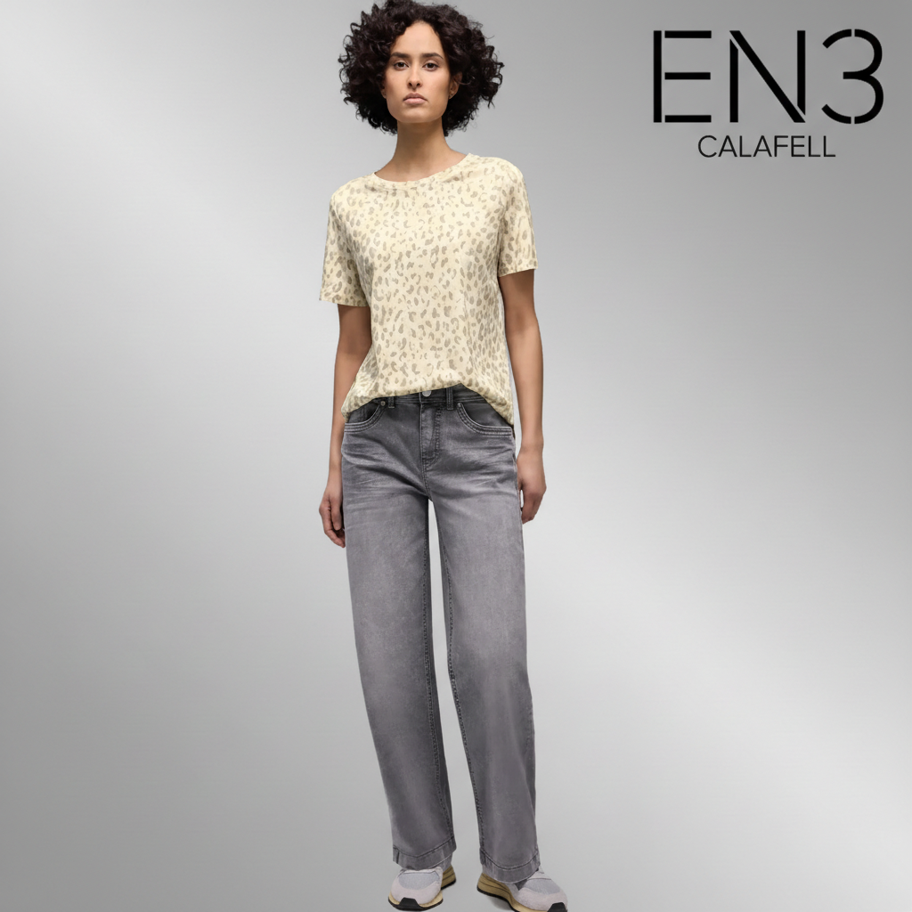 EN3CALAFELL CAMISETA STREET ONE ESTAMPADO ANIMAL PRINT