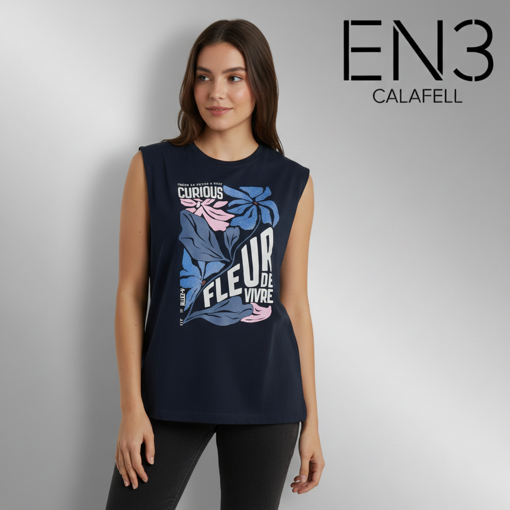 EN3CALAFELL CAMISETA ESTAMPADA CECIL