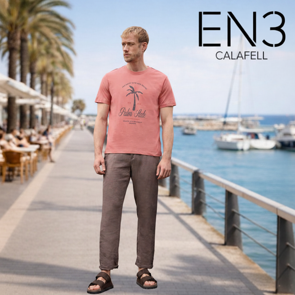 STREET ONE MEN CAMISETA DE ALGODON CON PRINT