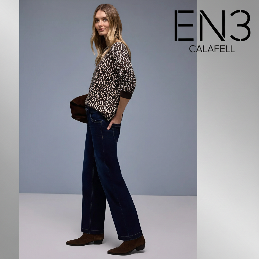 EN3CALAFELL CAMISETA STREET ONE ESTAMPADO LEOPARDO