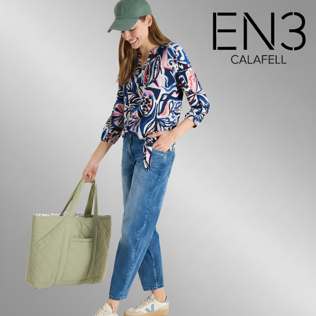 CECIL BLUSA DE ALGODON ESTAMPADA