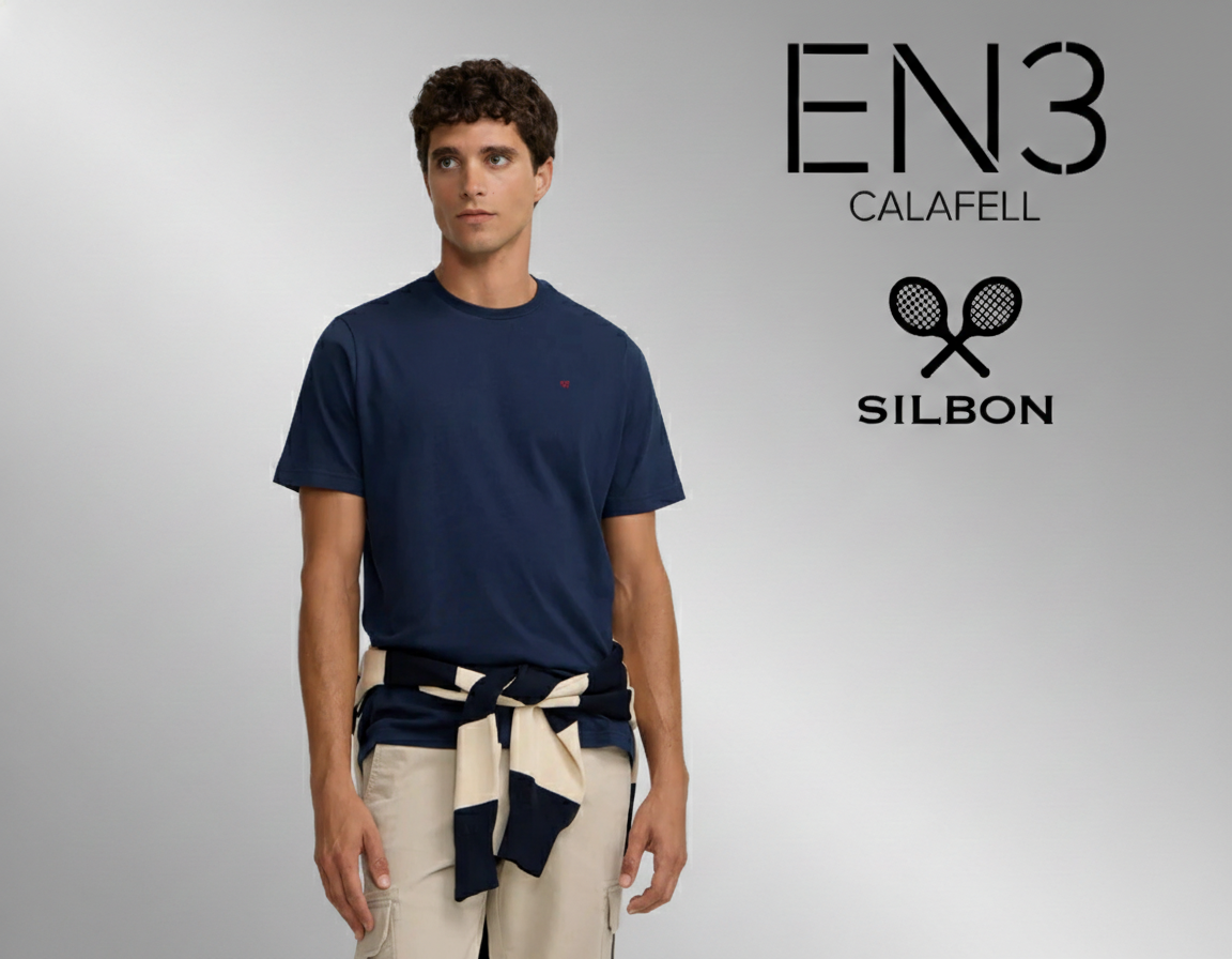 EN3CALAFELL CAMISETA SILBON LOGO BORDADO