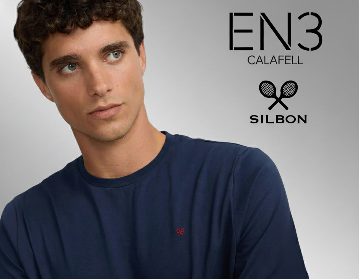 EN3CALAFELL CAMISETA SILBON LOGO BORDADO