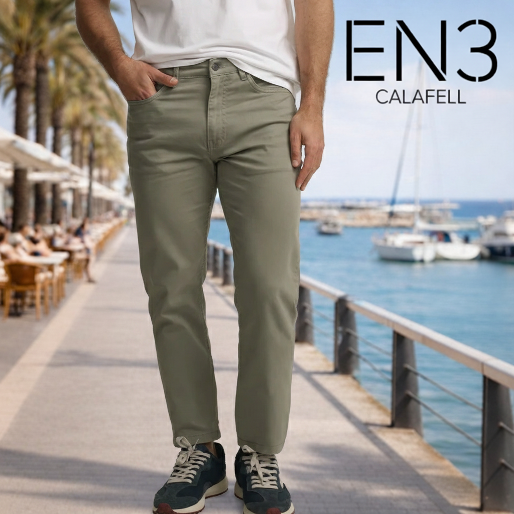 SILBON PANTALON TEJANO 5 BOLSILLOS VERDE CLARO