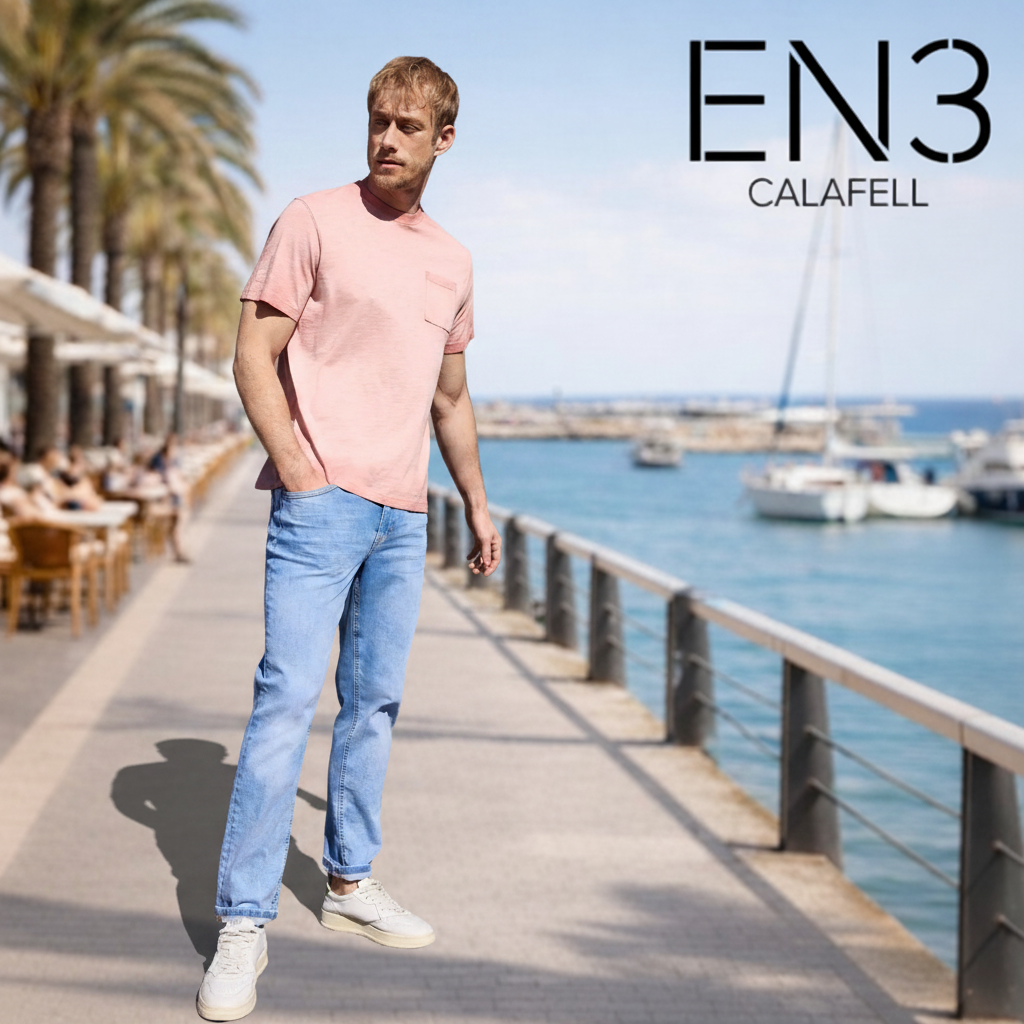 STREET ONE MEN CAMISETA CUELLO CONTRASTADO